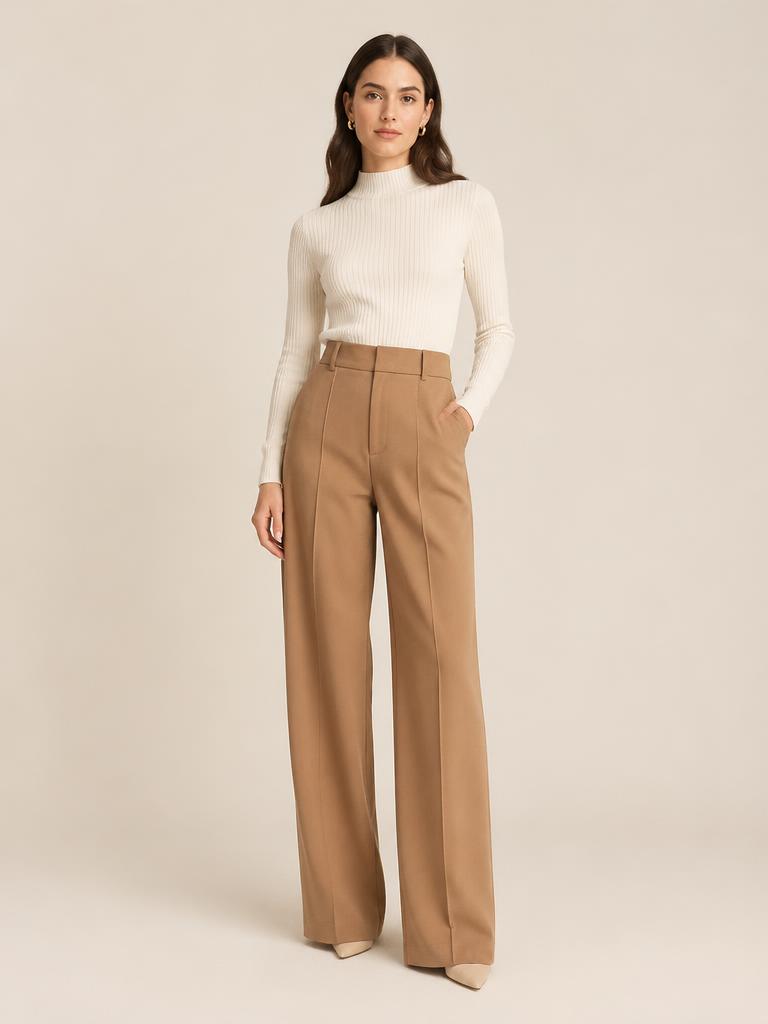 Pleated Midi Skirt